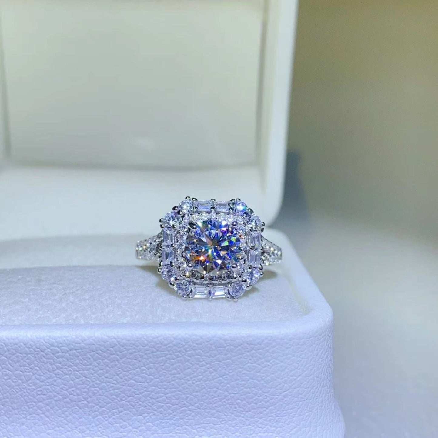 Discover Stunning 2 Carat Moissanite Sterling Silver Rings