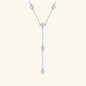 Elegant 1.1 Carat Moissanite 925 Sterling Silver Necklace with Sparkling Gemstone Pendants