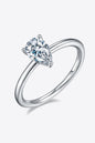 Elegant 1 Carat Moissanite Solitaire Engagement Ring in 925 Sterling Silver