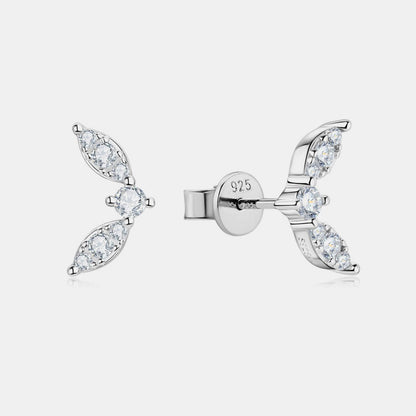 Moissanite 925 Sterling Silver Stud Earrings - KevRow5760