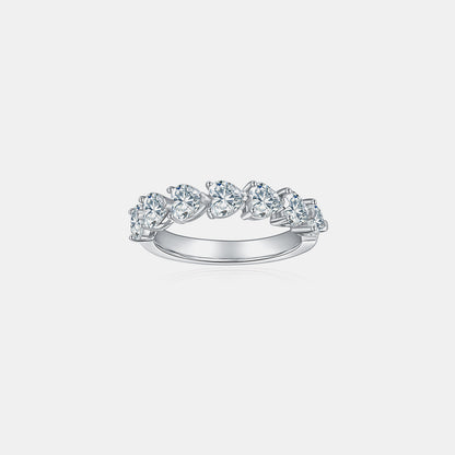 2.1 Carat 925 Sterling Silver Moissanite Heart Ring - KevRow5760