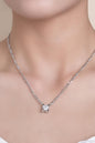 2 Carat Moissanite 925 Sterling Silver Pendant Necklace - KevRow5760