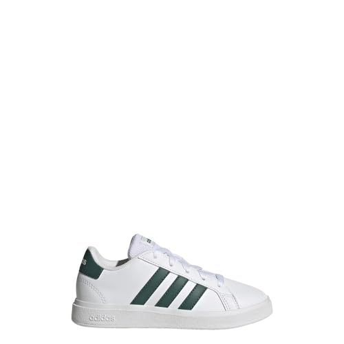 adidas Unisex-Child Grand Court 2.0 Elastic (Little Big Kid) Sneaker