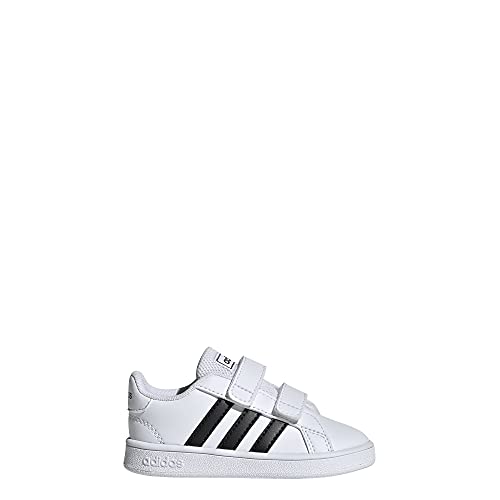 adidas Unisex-Child Grand Court 2.0 Elastic (Little Big Kid) Sneaker