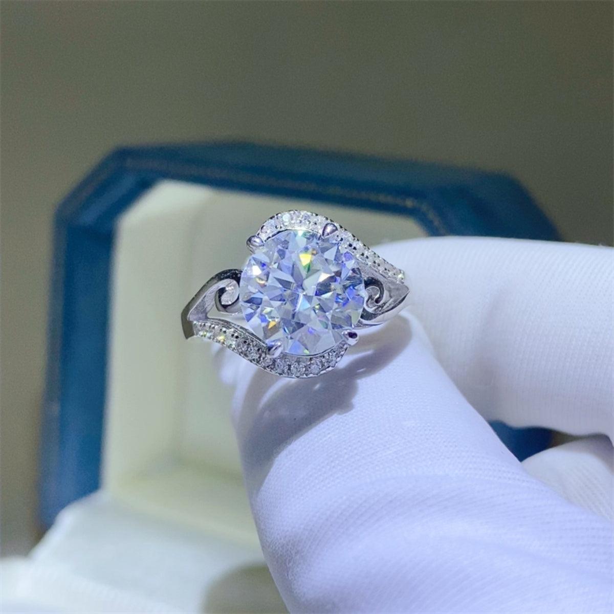 3 Carat Moissanite 925 Sterling Silver Ring - KevRow5760