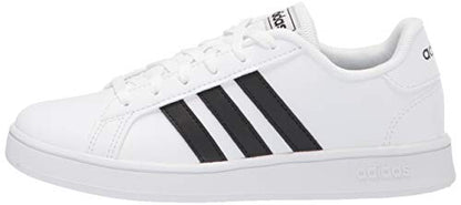 adidas Unisex-Child Grand Court 2.0 Elastic (Little Big Kid) Sneaker