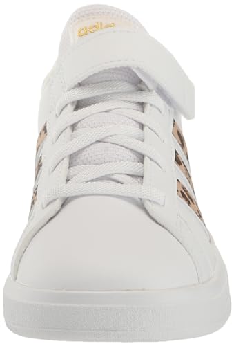 adidas Unisex-Child Grand Court 2.0 Elastic (Little Big Kid) Sneaker