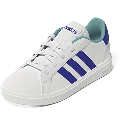 adidas Unisex-Child Grand Court 2.0 Elastic (Little Big Kid) Sneaker