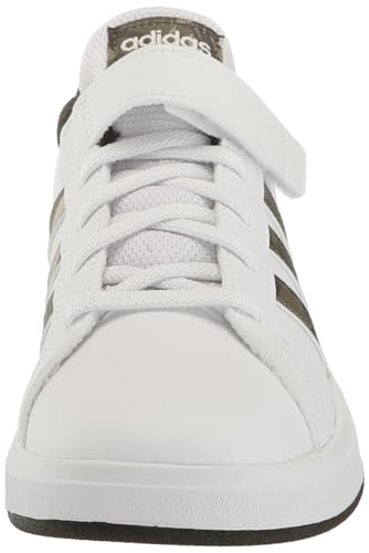 adidas Unisex-Child Grand Court 2.0 Elastic (Little Big Kid) Sneaker