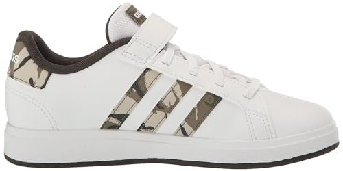 adidas Unisex-Child Grand Court 2.0 Elastic (Little Big Kid) Sneaker