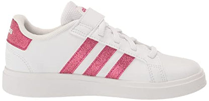 adidas Unisex-Child Grand Court 2.0 Elastic (Little Big Kid) Sneaker