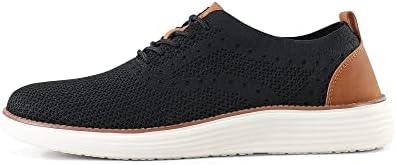 VILOCY Men&#39;s Mesh Dress Sneakers Oxfords Business Casual Walking Shoes Tennis Comfortable - KevRow5760