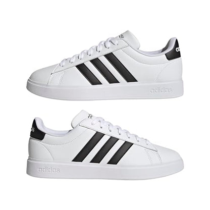 adidas Unisex-Child Grand Court 2.0 Elastic (Little Big Kid) Sneaker