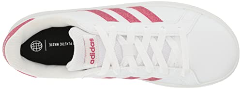 adidas Unisex-Child Grand Court 2.0 Elastic (Little Big Kid) Sneaker