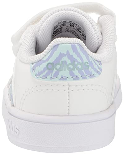 adidas Unisex-Child Grand Court 2.0 Elastic (Little Big Kid) Sneaker