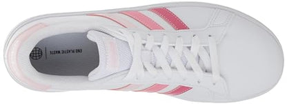 adidas Unisex-Child Grand Court 2.0 Elastic (Little Big Kid) Sneaker