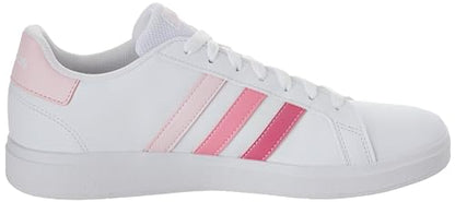 adidas Unisex-Child Grand Court 2.0 Elastic (Little Big Kid) Sneaker