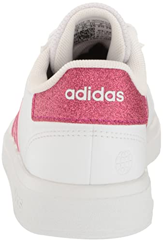 adidas Unisex-Child Grand Court 2.0 Elastic (Little Big Kid) Sneaker