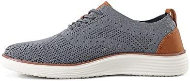 VILOCY Men&#39;s Mesh Dress Sneakers Oxfords Business Casual Walking Shoes Tennis Comfortable - KevRow5760