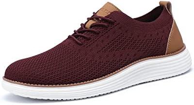 VILOCY Men&#39;s Mesh Dress Sneakers Oxfords Business Casual Walking Shoes Tennis Comfortable - KevRow5760