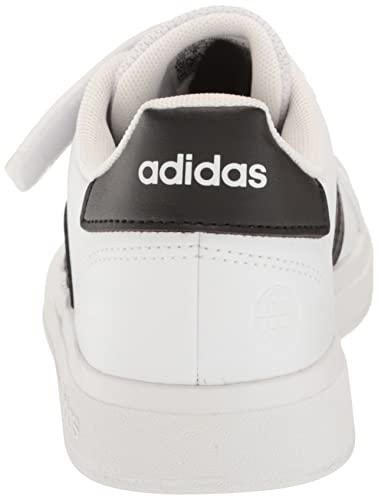 adidas Unisex-Child Grand Court 2.0 Elastic (Little Big Kid) Sneaker