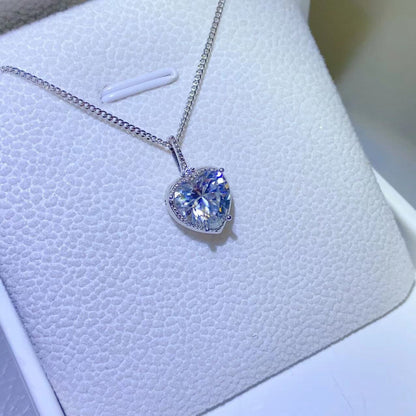 Shop Premium Moissanite Necklaces In Sterling Silver