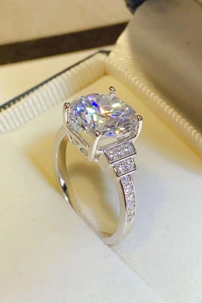 5 Carat Moissanite 925 Sterling Silver Ring - KevRow5760