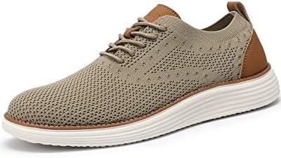 VILOCY Men&#39;s Mesh Dress Sneakers Oxfords Business Casual Walking Shoes Tennis Comfortable - KevRow5760