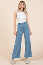 Mittoshop High Waist Wide Leg Jeans