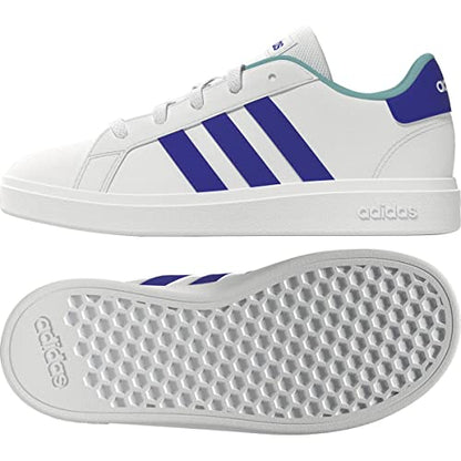 adidas Unisex-Child Grand Court 2.0 Elastic (Little Big Kid) Sneaker