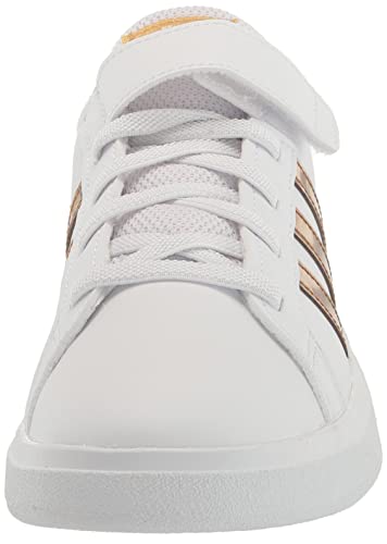 adidas Unisex-Child Grand Court 2.0 Elastic (Little Big Kid) Sneaker