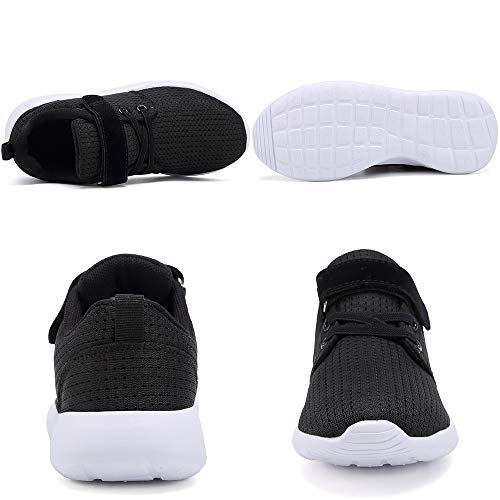 TOEDNNQI Boys Girls Sneakers Kids Lightweight Breathable Strap Athletic Running Shoes for Toddler/Little Kid/Big Kid