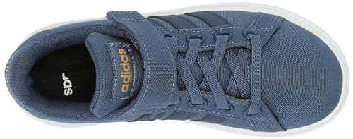 adidas Unisex-Child Grand Court 2.0 Elastic (Little Big Kid) Sneaker