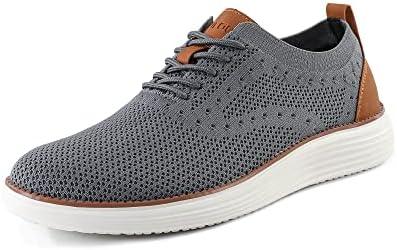 VILOCY Men&#39;s Mesh Dress Sneakers Oxfords Business Casual Walking Shoes Tennis Comfortable - KevRow5760