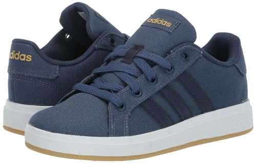 adidas Unisex-Child Grand Court 2.0 Elastic (Little Big Kid) Sneaker