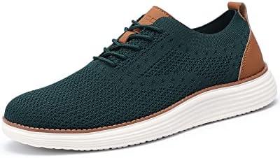 VILOCY Men&#39;s Mesh Dress Sneakers Oxfords Business Casual Walking Shoes Tennis Comfortable - KevRow5760