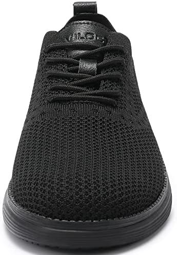 VILOCY Men&#39;s Mesh Dress Sneakers Oxfords Business Casual Walking Shoes Tennis Comfortable - KevRow5760