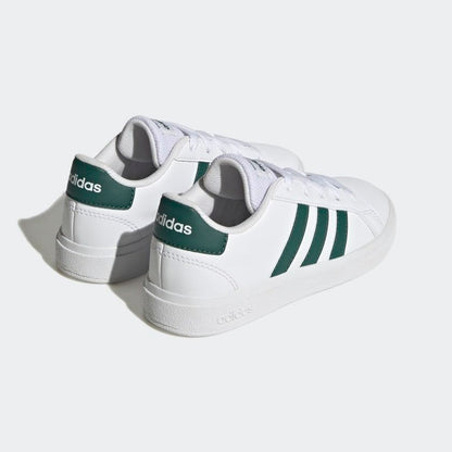 adidas Unisex-Child Grand Court 2.0 Elastic (Little Big Kid) Sneaker