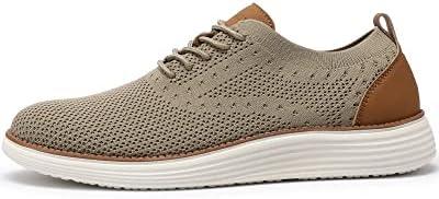 VILOCY Men&#39;s Mesh Dress Sneakers Oxfords Business Casual Walking Shoes Tennis Comfortable - KevRow5760