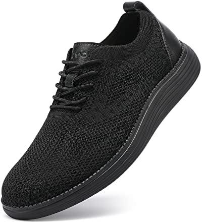 VILOCY Men&#39;s Mesh Dress Sneakers Oxfords Business Casual Walking Shoes Tennis Comfortable - KevRow5760