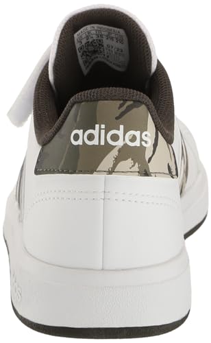 adidas Unisex-Child Grand Court 2.0 Elastic (Little Big Kid) Sneaker