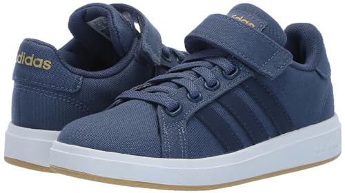 adidas Unisex-Child Grand Court 2.0 Elastic (Little Big Kid) Sneaker