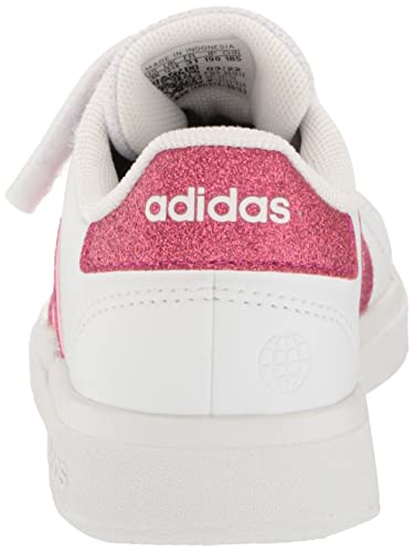 adidas Unisex-Child Grand Court 2.0 Elastic (Little Big Kid) Sneaker