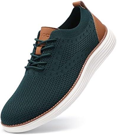 VILOCY Men&#39;s Mesh Dress Sneakers Oxfords Business Casual Walking Shoes Tennis Comfortable - KevRow5760