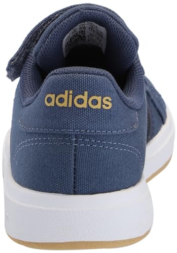 adidas Unisex-Child Grand Court 2.0 Elastic (Little Big Kid) Sneaker