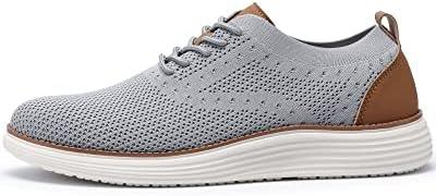 VILOCY Men&#39;s Mesh Dress Sneakers Oxfords Business Casual Walking Shoes Tennis Comfortable - KevRow5760