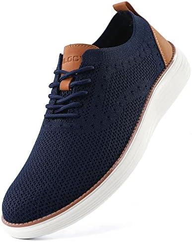 VILOCY Men&#39;s Mesh Dress Sneakers Oxfords Business Casual Walking Shoes Tennis Comfortable - KevRow5760