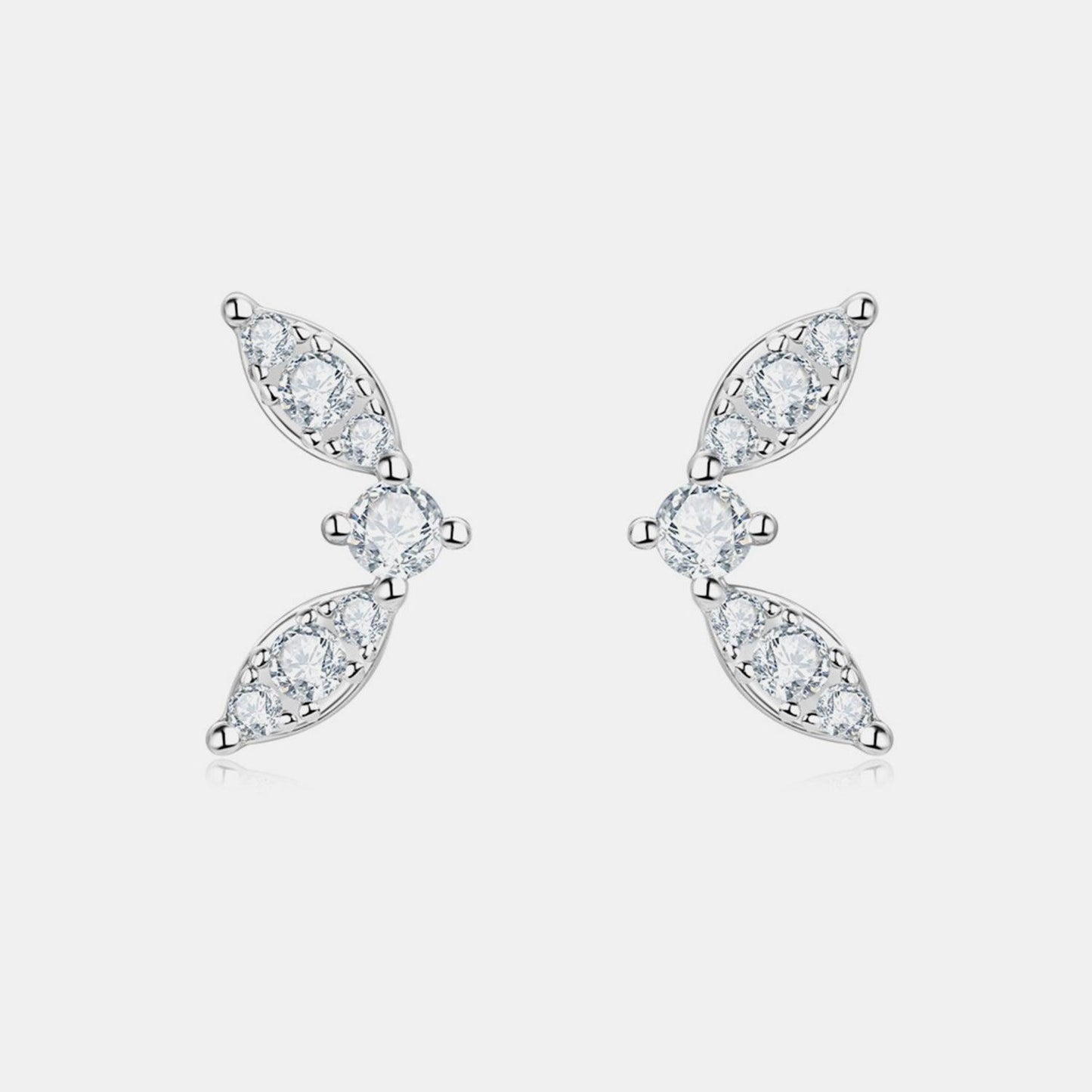 Moissanite 925 Sterling Silver Stud Earrings - KevRow5760