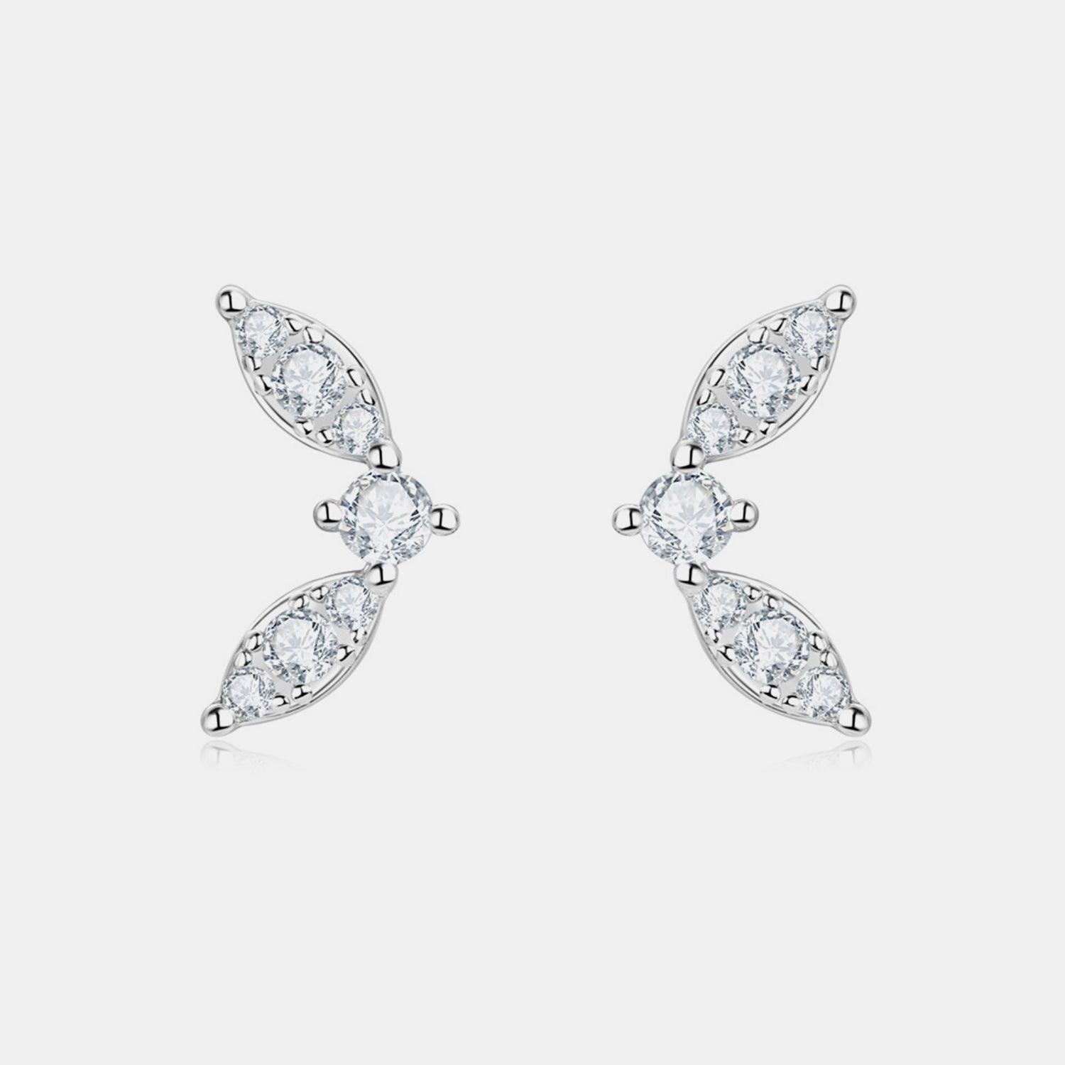 Moissanite 925 Sterling Silver Stud Earrings - KevRow5760