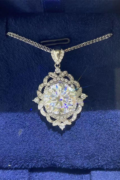 5 Carat Moissanite 925 Sterling Silver Necklace - KevRow5760